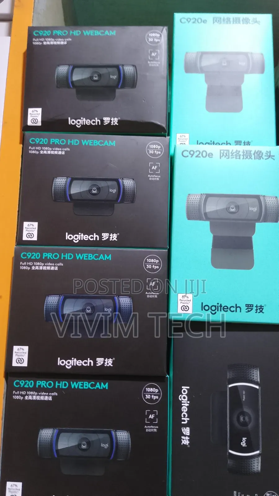 C920 Pro and C920e Logitech Webcam