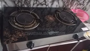 Glass Top Double Cooking Burner