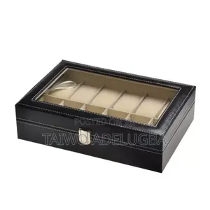 12 Slots Wrist Watch Display Storage Leather Box
