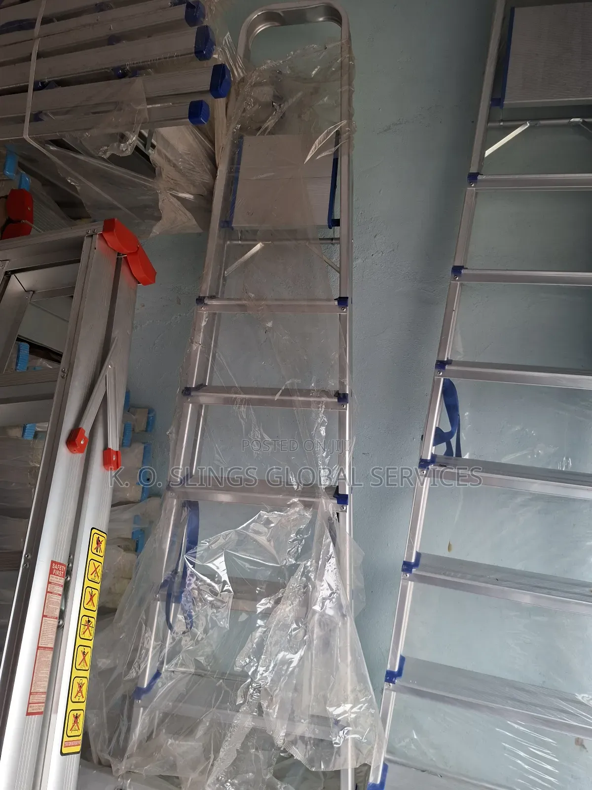 Aluminium a Ladder 8 Steps