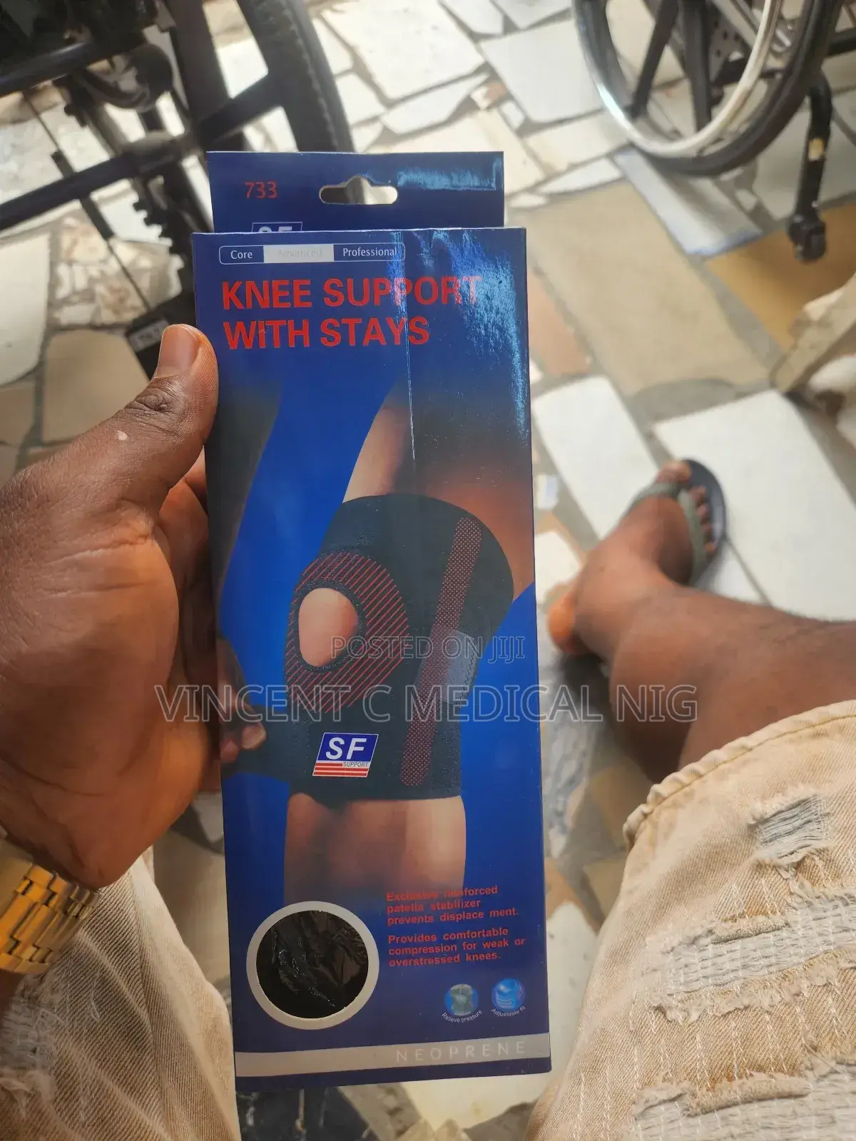 Knee Support With Stays Universal Size