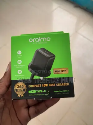 Oraimo Powercube 10 Sleek 10w Charger + Type-C Cable (Ocw-1111u+C53)