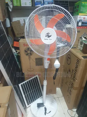 Powerful Solar Rechargeable Standing Fan Wit Solar Panel