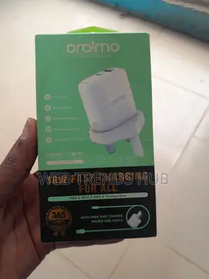 Oraimo Powercube 3 Pro 18w Fast Charger + Micro-Usb Cable Ocw-U94d+M53