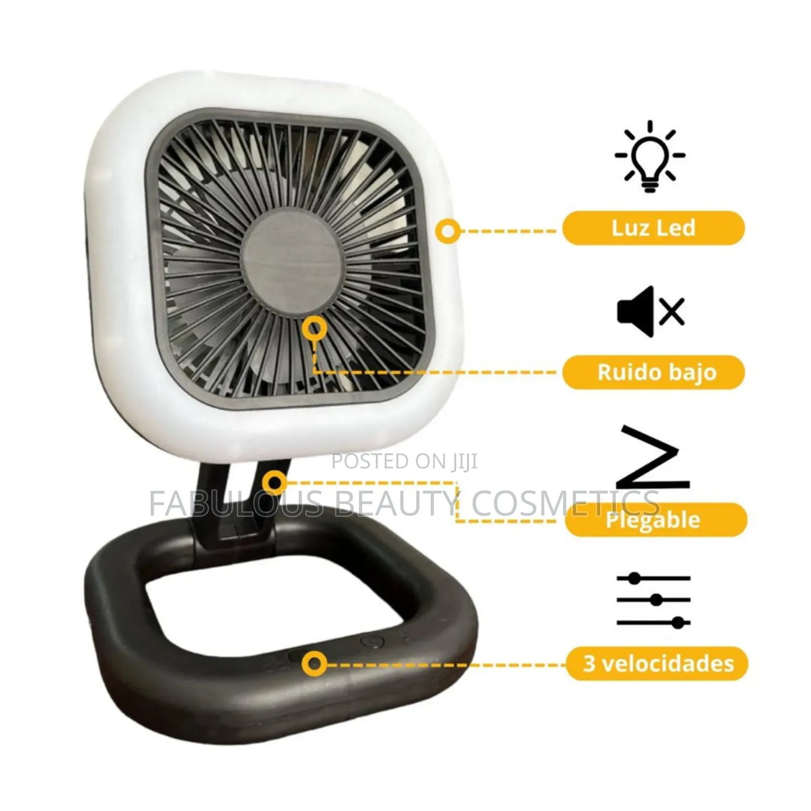 Camping Fan With Led Flashlight