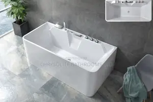 Freestanding Acrylic Bathtub With Inbuilt Mixer