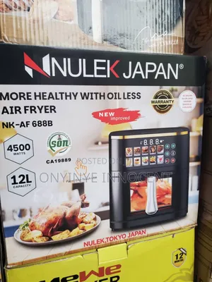 Nulek Japan 12l Digital Air Fryer - 4500w High Power Oil-Less Cooker