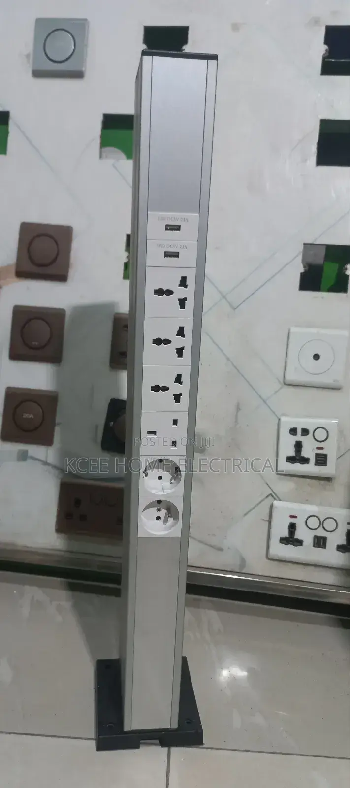 Power Pole Socket With Usb Charging – European French Plug