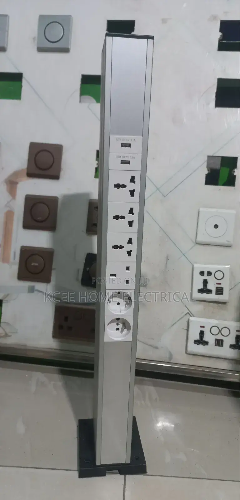 Power Pole Socket With Usb Charging – European French Plug