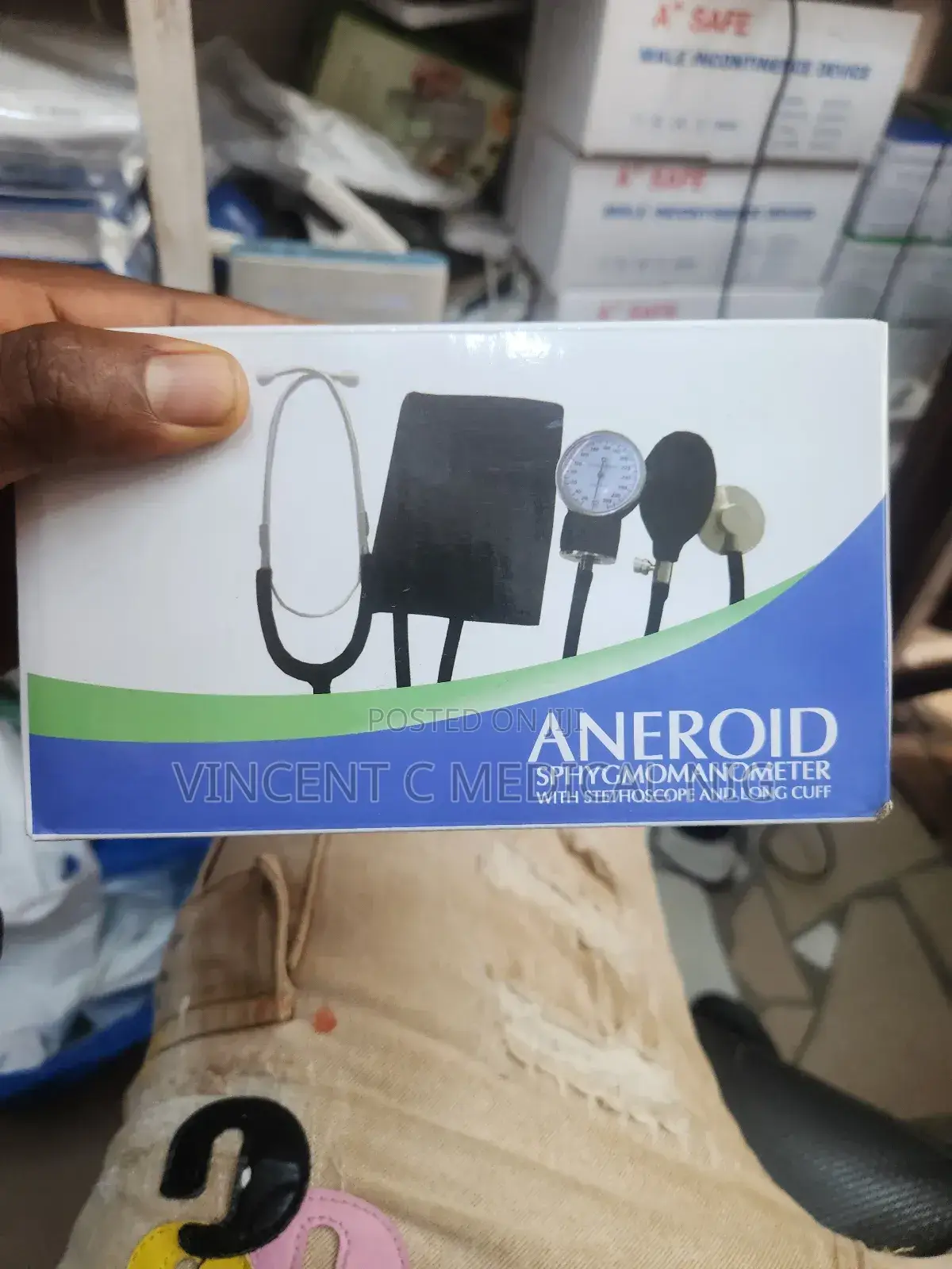 Android Sphygmomanometer With Stethoscope and Long Cuff