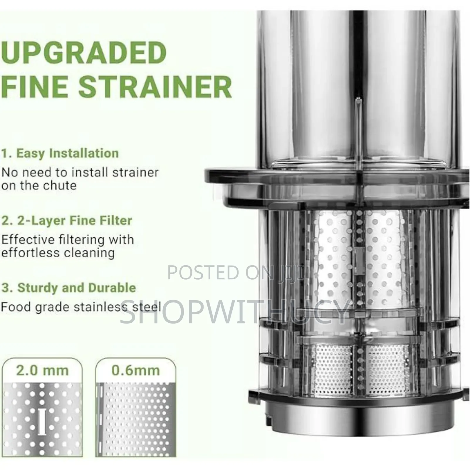 Amzchef Cold Press Masticating Juicer