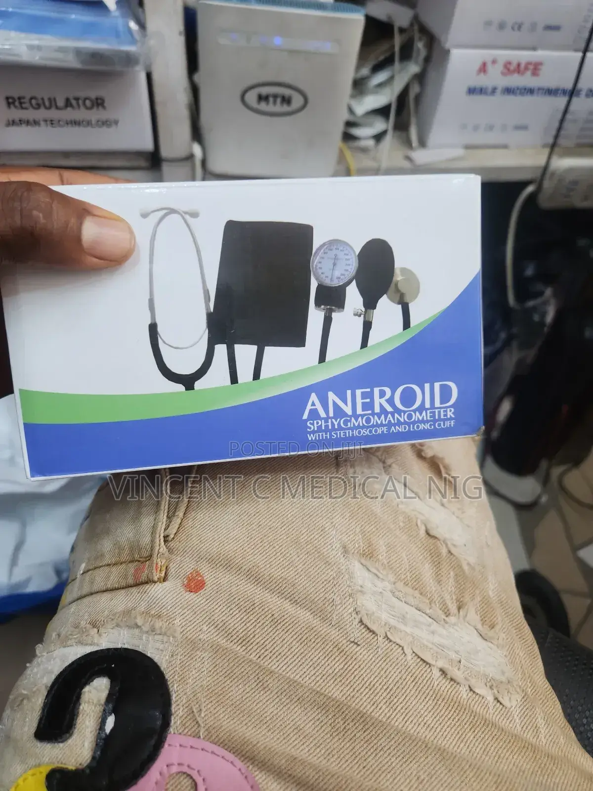 Android Sphygmomanometer With Stethoscope and Long Cuff