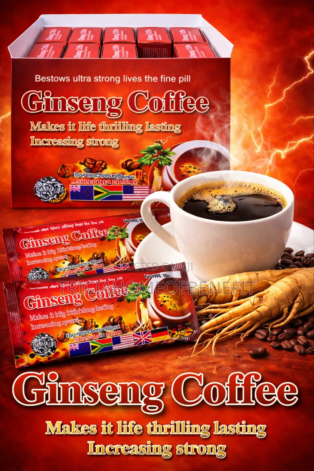 Ginseng Coffee For Men (5 Sachets)