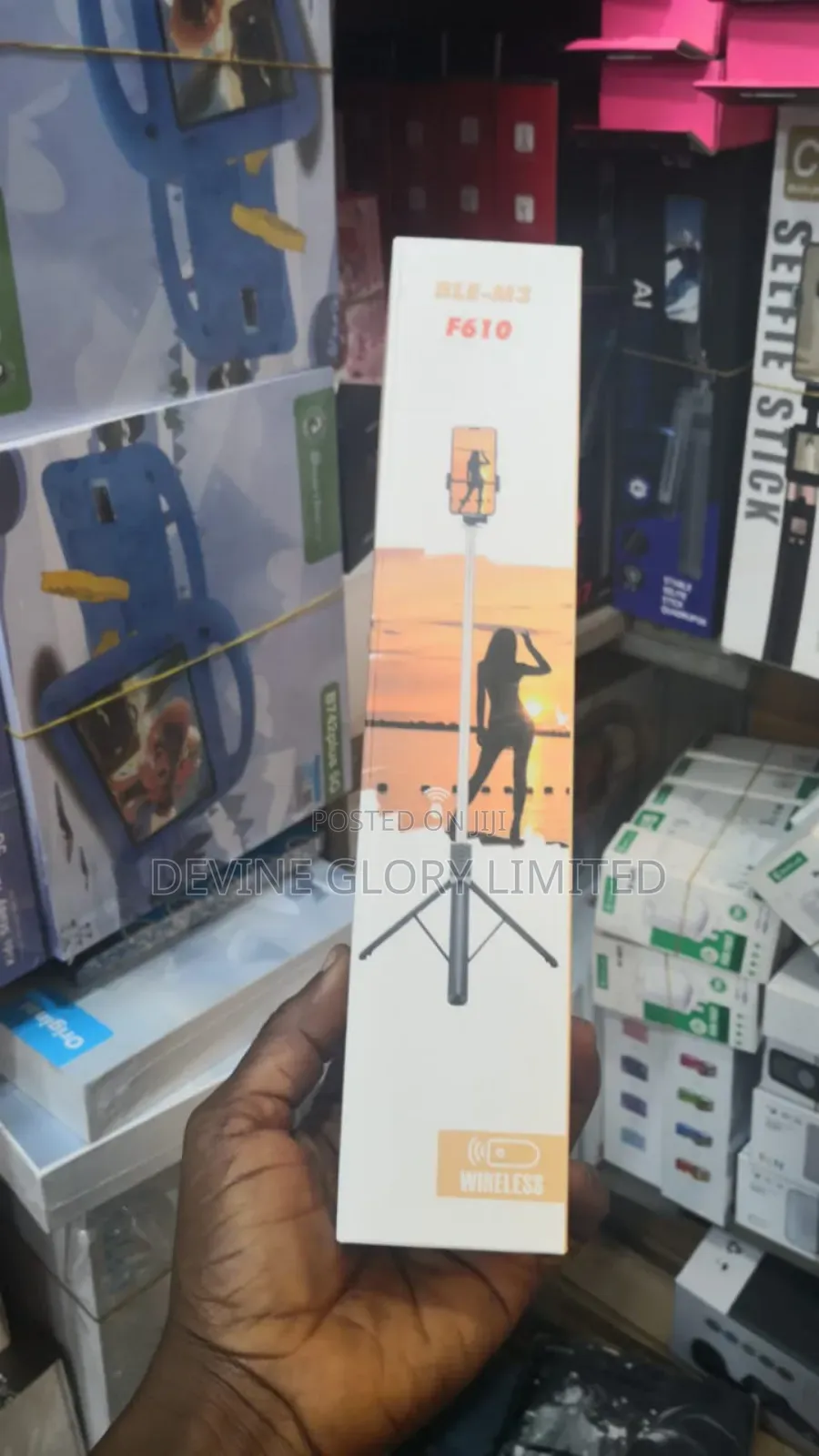 F610 Bluetooth Selfie Stick Tripod With Remote – 170cm