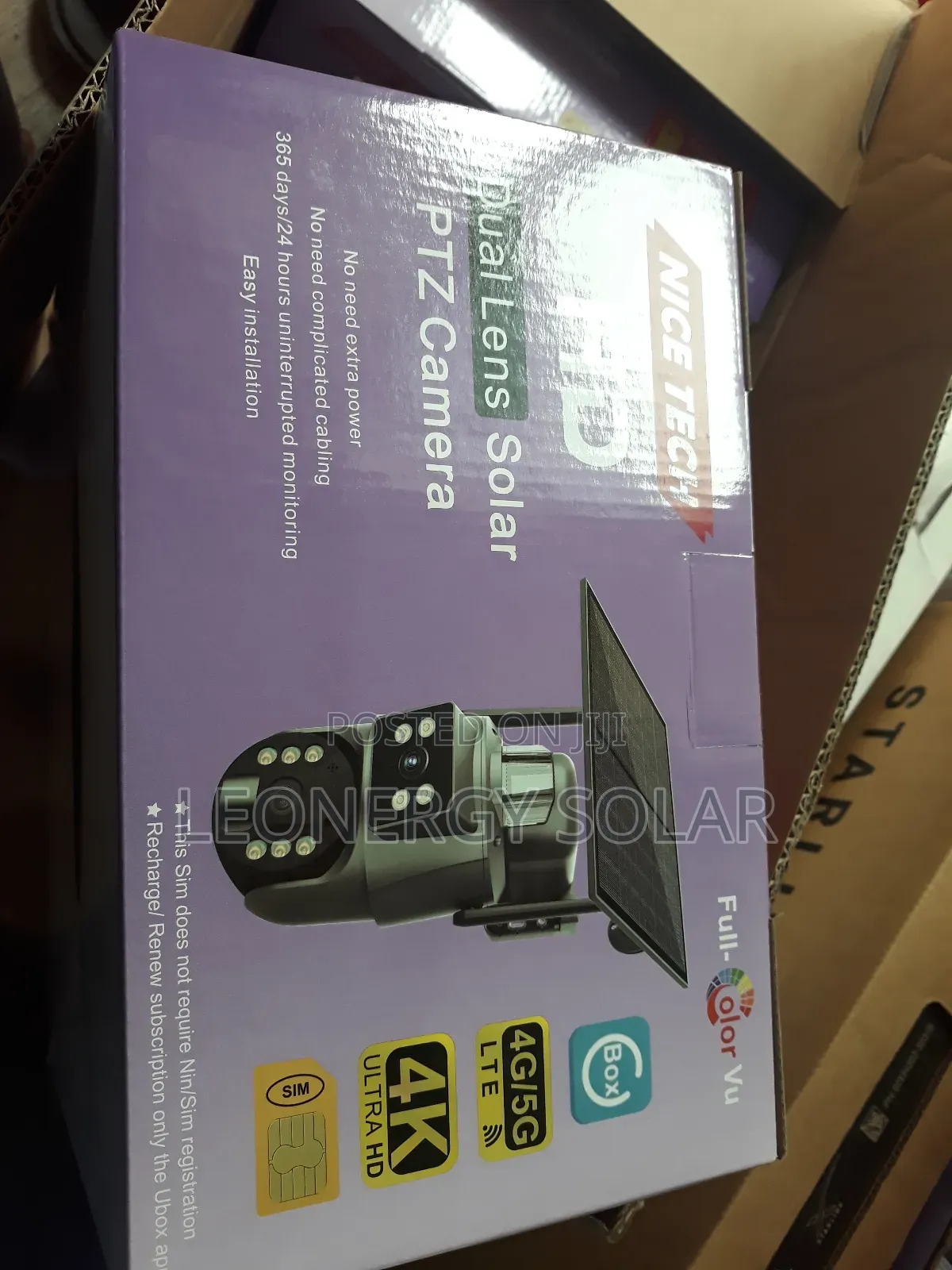 Ubox Dual Lens Solar Camera