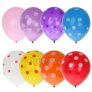 Dot Style Balloons - 100 Pieces - Multicolor