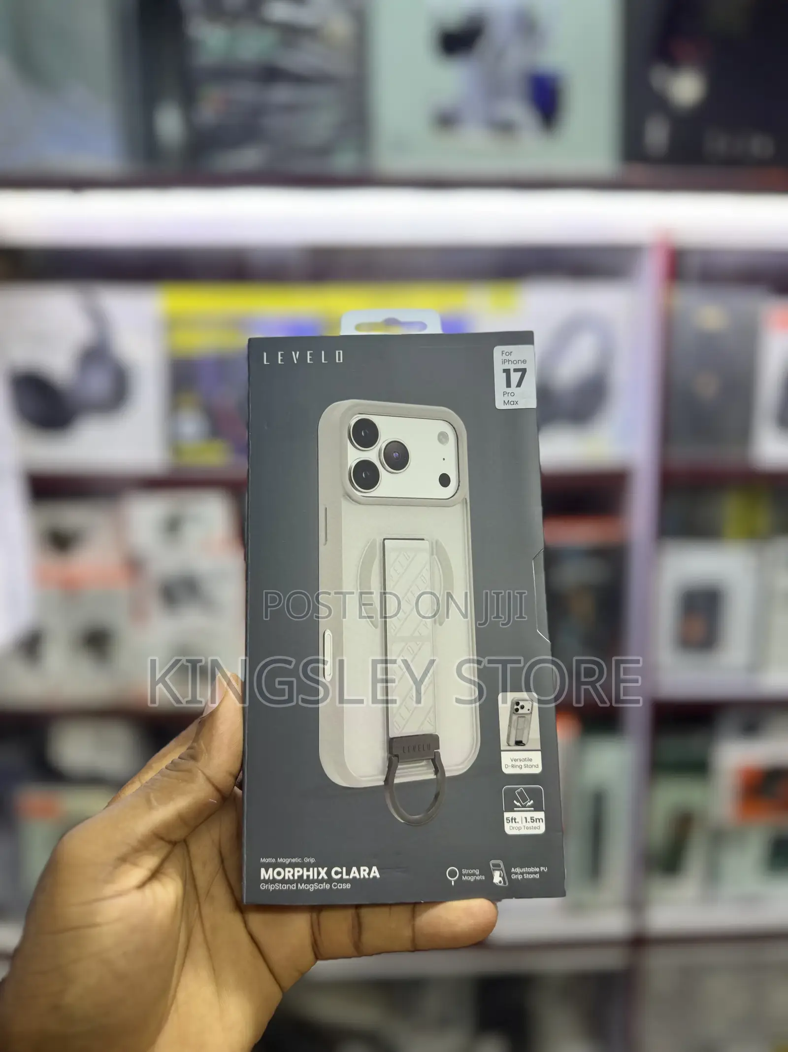 Levelo Morphix Clara Grip Case For iPhone 17 Pro Max Phantom