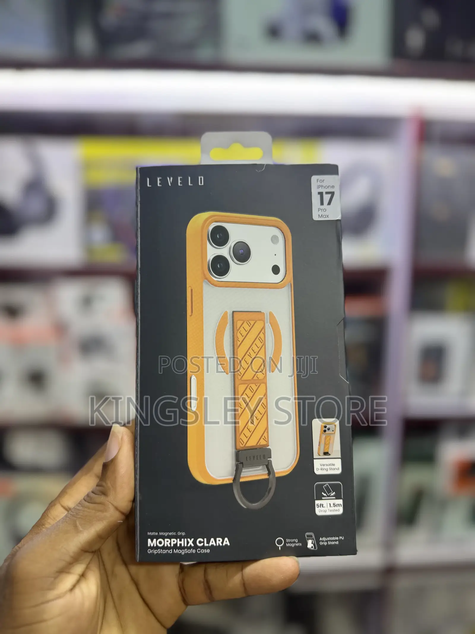 Levelo Morphix Clara Grip Case For iPhone 17 Pro Max Phantom