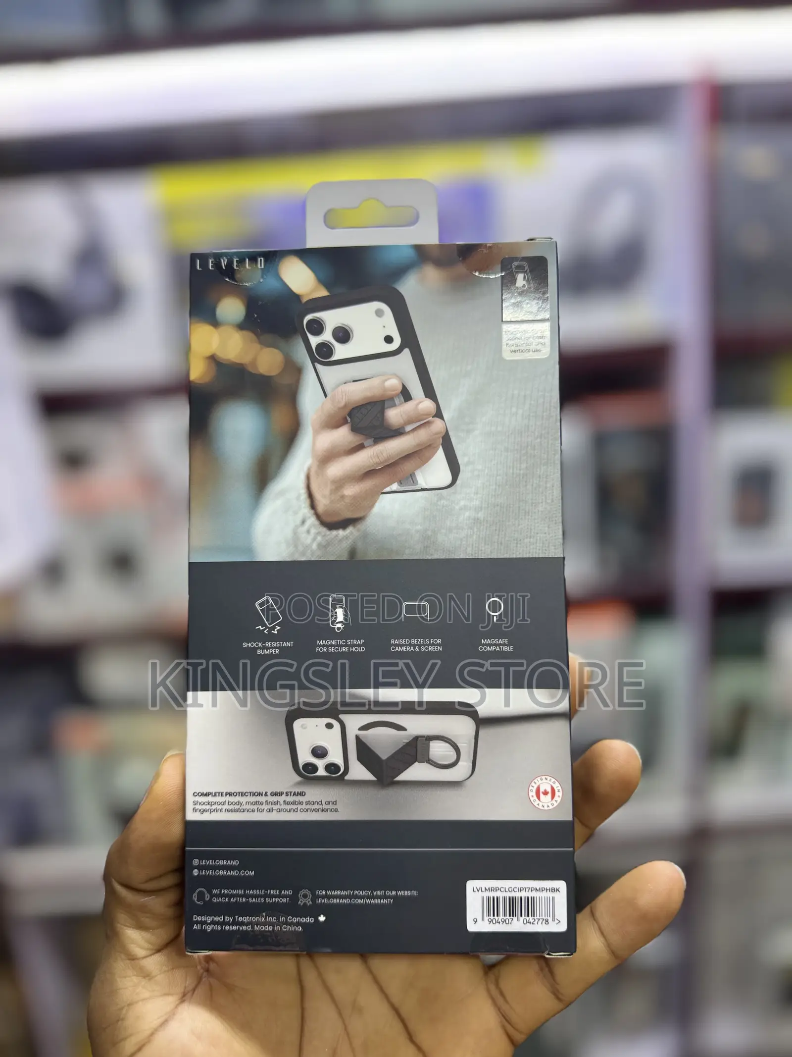 Levelo Morphix Clara Grip Case For iPhone 17 Pro Max Phantom