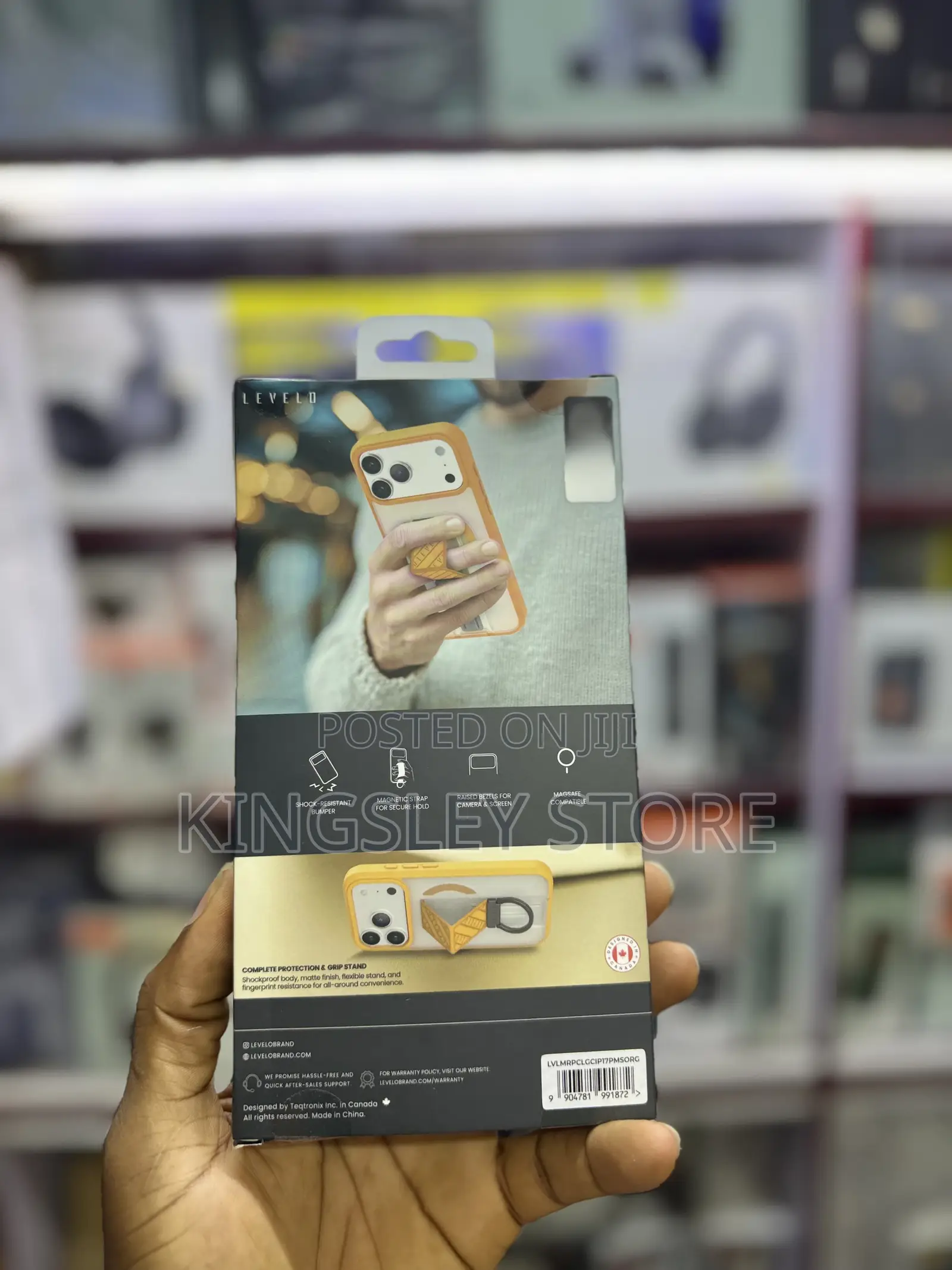 Levelo Morphix Clara Grip Case For iPhone 17 Pro Max Phantom