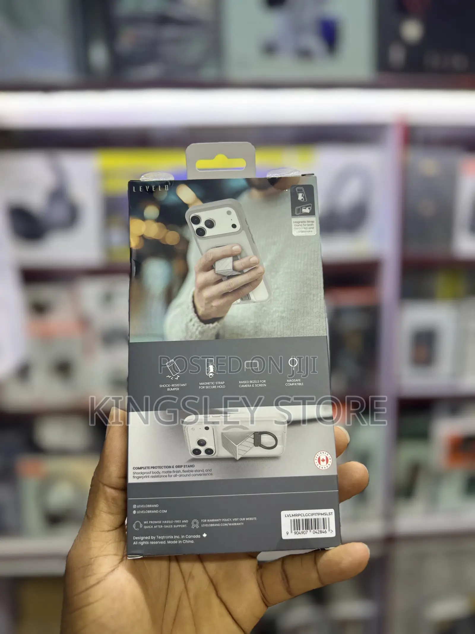 Levelo Morphix Clara Grip Case For iPhone 17 Pro Max Phantom