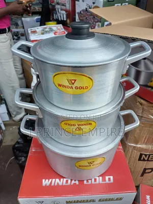 Winda Gold Aluminum Cooking Pots.