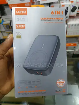 Ldnio 140 Watts 6 in 1 Port Dasktop Wireless Charger