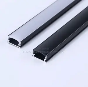 Black U Style Led Aluminum Profile Rail