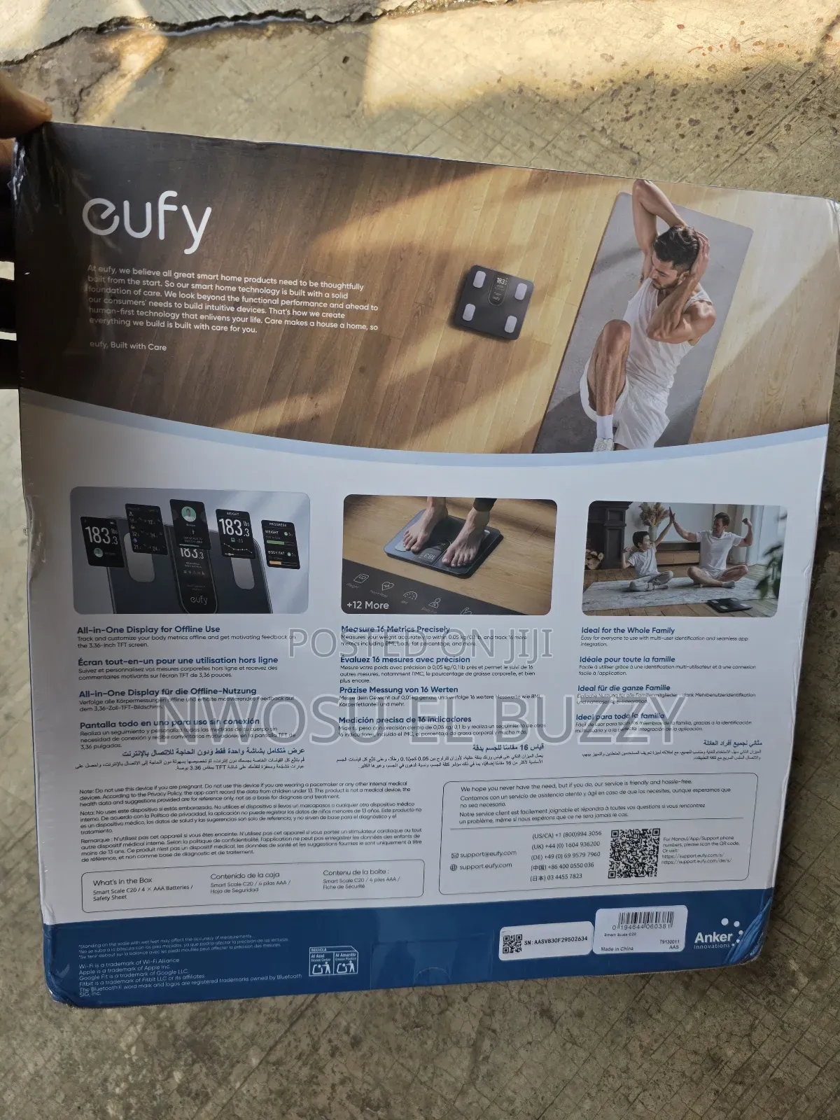 Smart Bathroom Scales C20 With Large TFT Screen,