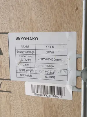 5kwh Yohako. Lithium Battery 24v