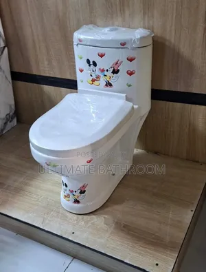 White Flower Design Children Watercloset