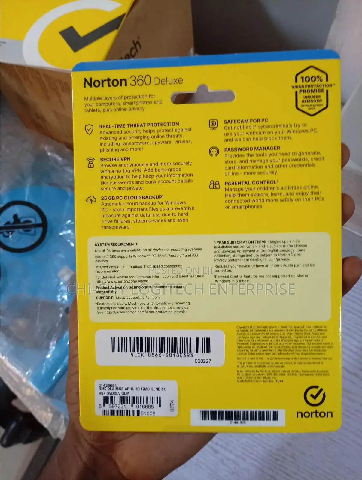 Norton 360 Deluxe – 3 Devices Cybersecurity, 1-Year
