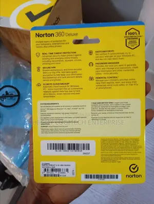 Norton 360 Deluxe – 3 Devices Cybersecurity, 1-Year
