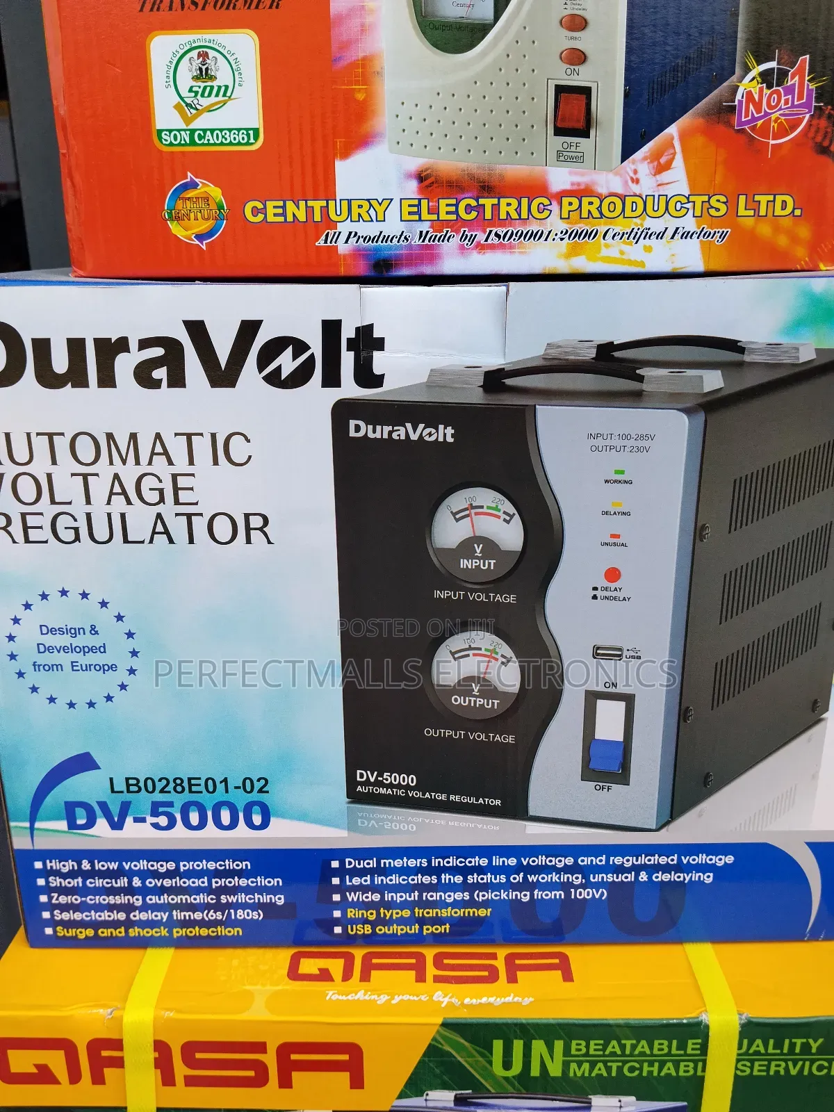 Duravolt 5000w Powerful Voltage Regulator Stabilizer Dv-5000