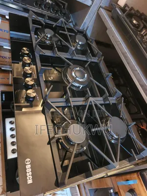 Original Bosch Built-in Luxury Cast Iron 5 Burners Gas Cooker Hob 90cm