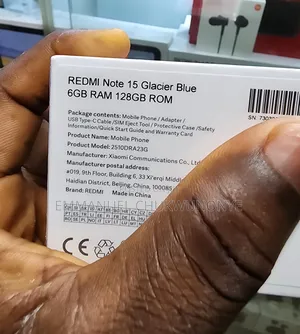 New Xiaomi Redmi Note 15 128 GB Black