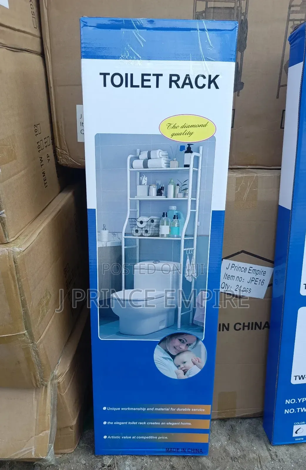 3 Tier Over Toilet Bathroom Storage Rack Shelf Organizer Space Saver