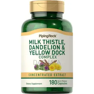 Milk Thistle, Dandelion Yellow Dock - 180 Capsules -