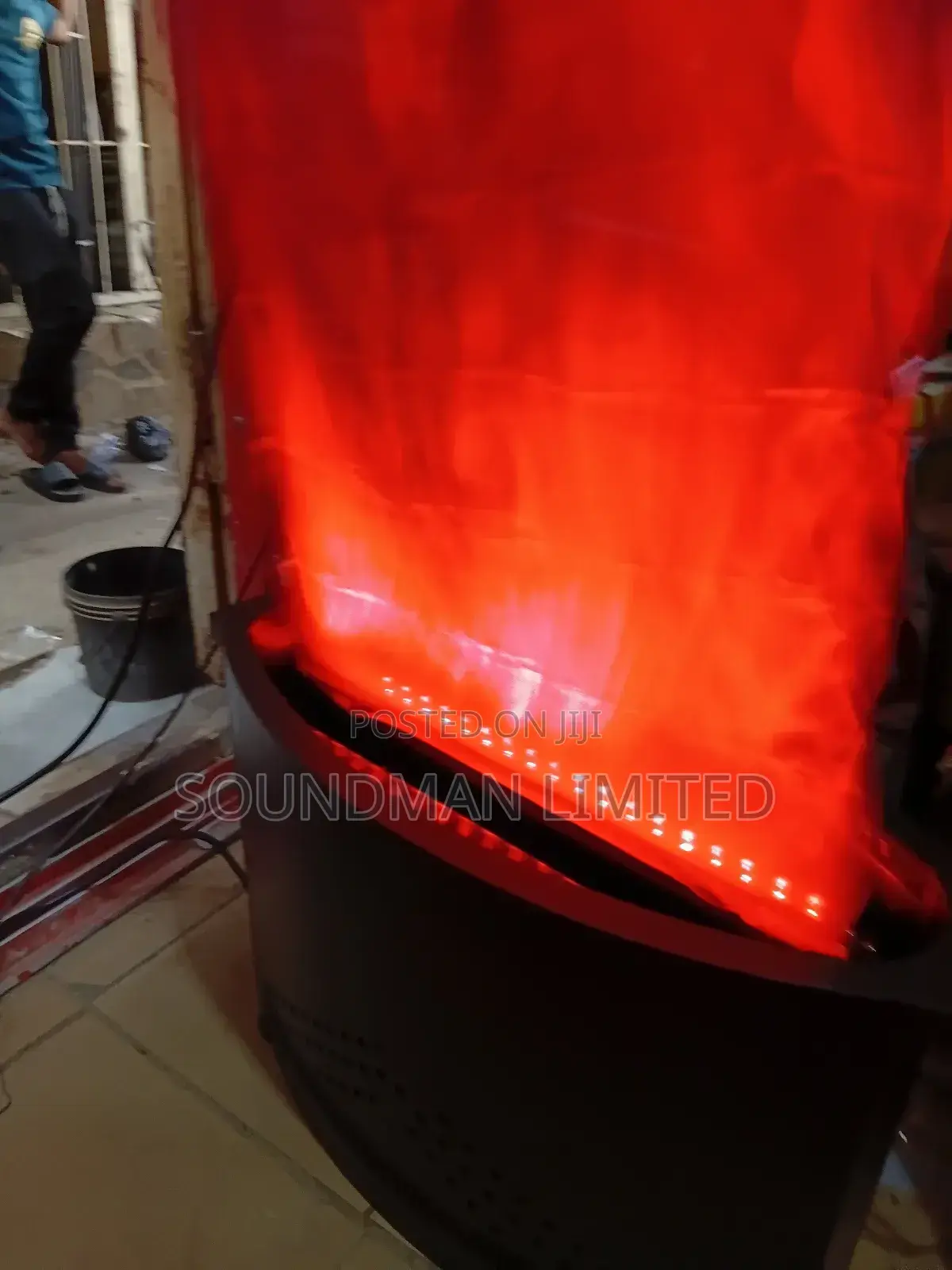 Led Flame Effect Stage Light - Fake Fire Silk Light Display