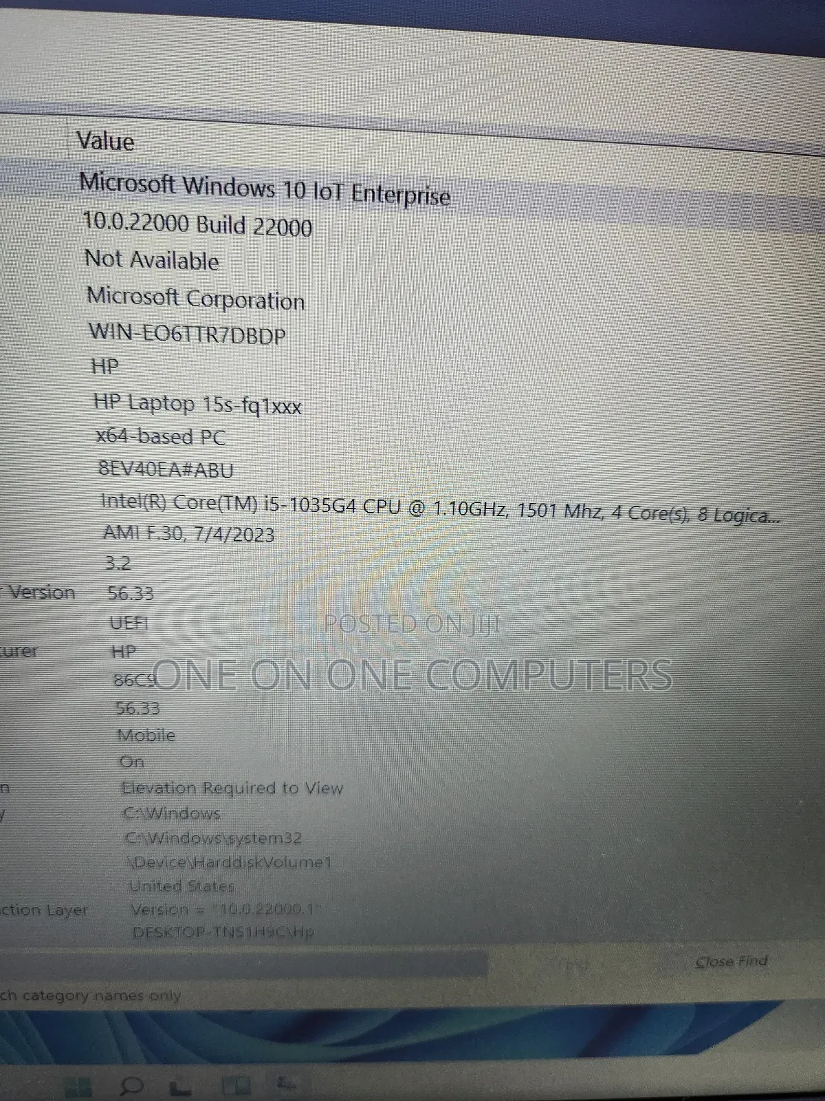Laptop HP 15s 8GB Intel Core i5 SSD 256GB