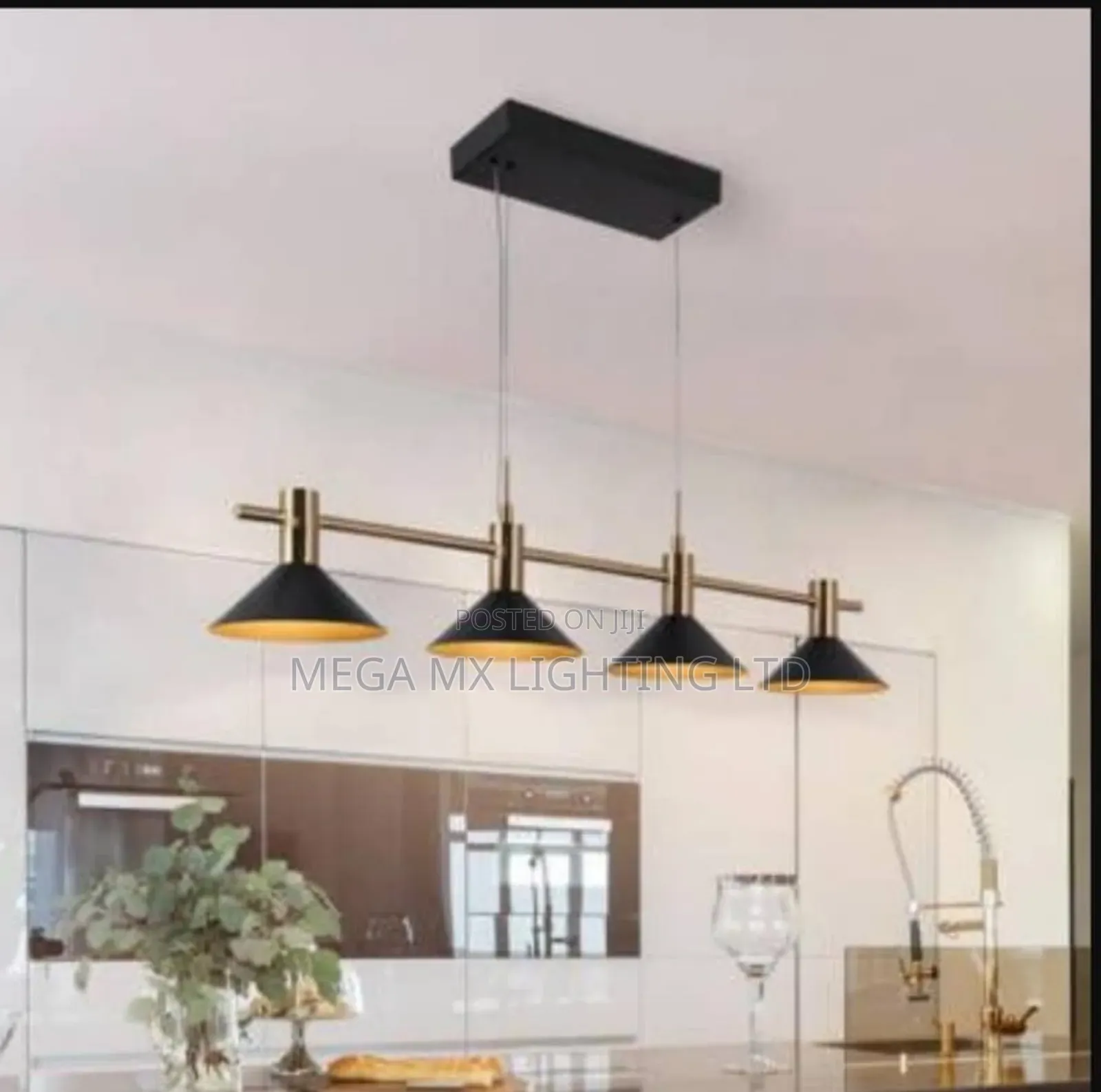 Modern 4 - Lights Linear Chandelier Pendant Light