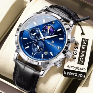 Luxury Poedagar Chronographic Men Wristwatch