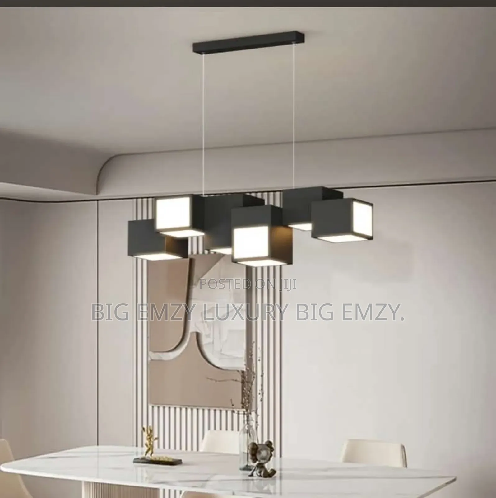 Cube Pendant Light or a Cubic Chandelier.