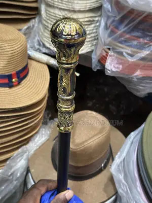 Gold Head Sword Walking Sticks