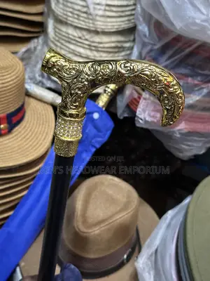 Gold Head Sword Walking Sticks
