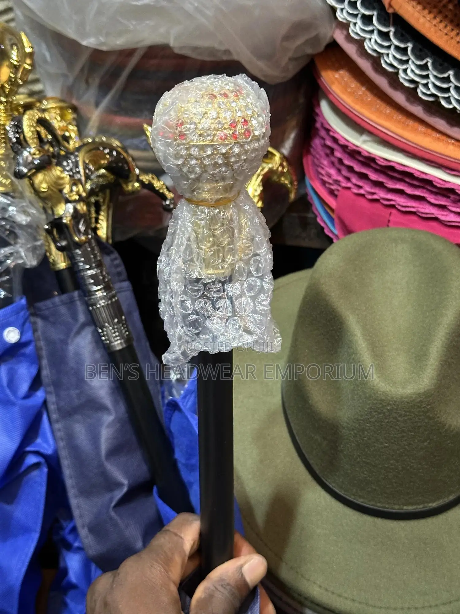 Gold Head Sword Walking Sticks