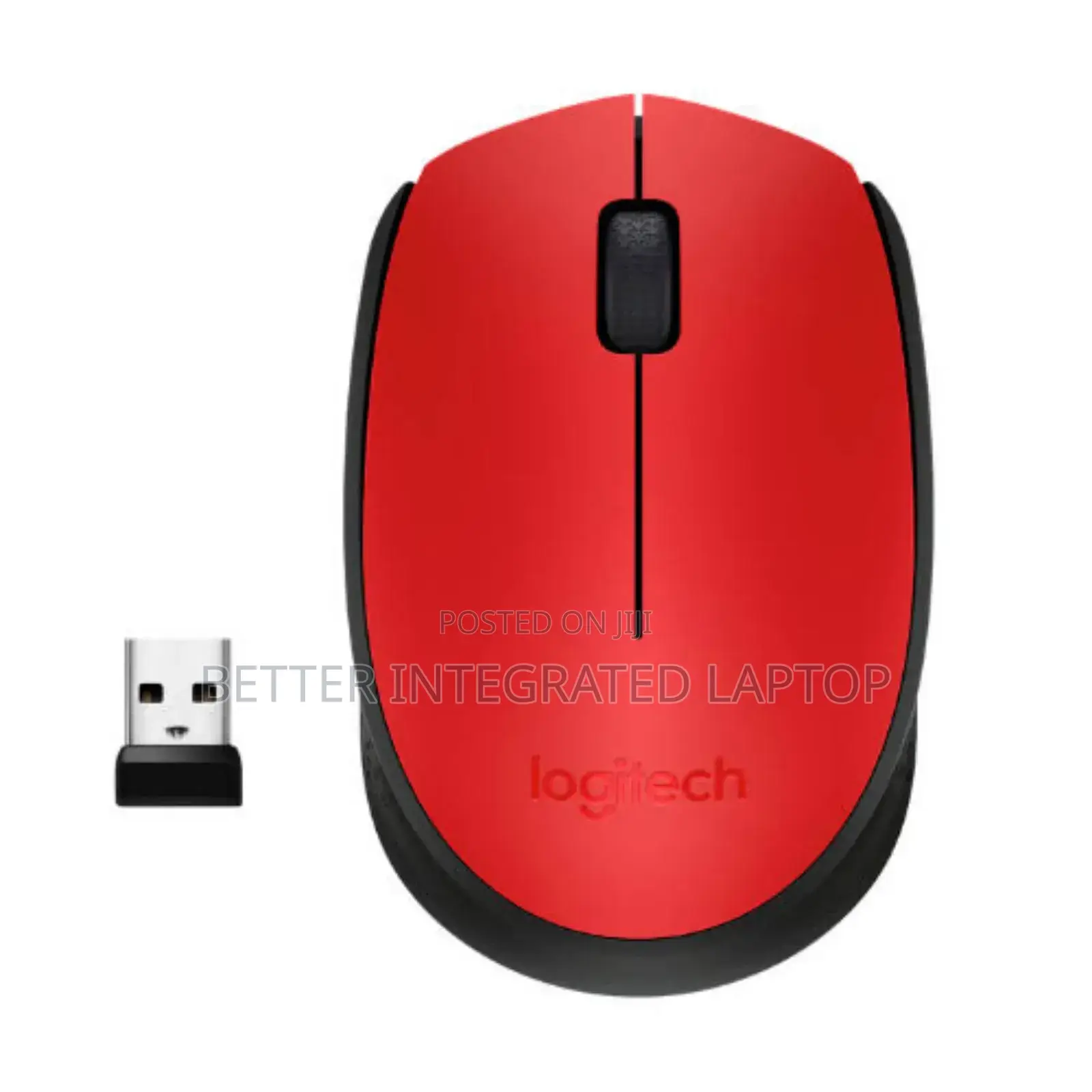 Logitech M170 Wireless Mouse Red/Black.