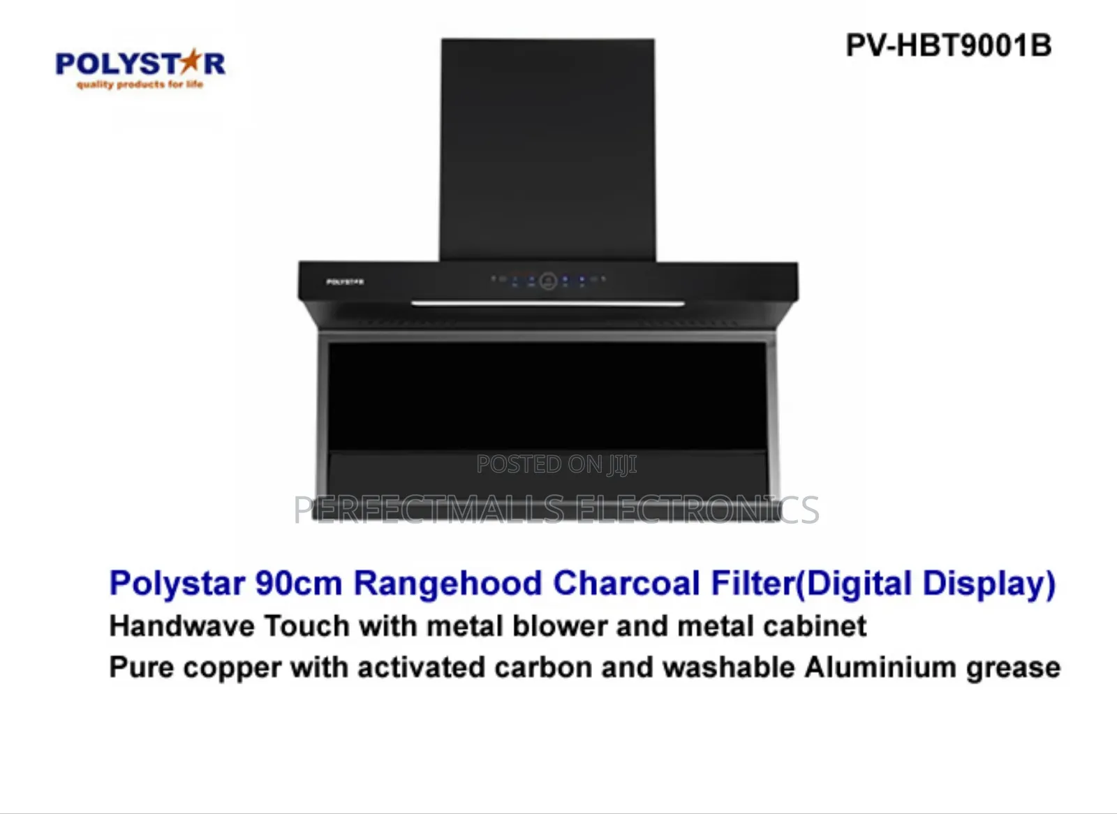 Polystar 90cm Range Hood – Pv-Hbt9001b