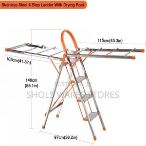Stainless Steel Ladder and Clothes Hanger