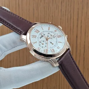Fossil Chronograph White Dial Wristwatch